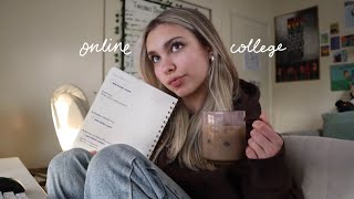 a struggling online college student vlog [upl. by Yelda]