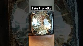 Batu Prasiolite Ring Black Titanium Cakep Elegan Ramah Kantong [upl. by Shiri667]