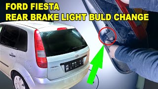 FORD FIESTA REAR BRAKE LIGHT BULB CHANGE [upl. by Ermeena]