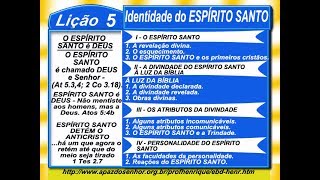 Lição 5 Identidade do ESPÍRITO SANTO completo 80min 3Tr17 Pr Henrique EBD NA TV [upl. by Attiuqahs]