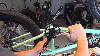 How to replace and install BMX cranks [upl. by Turoff360]