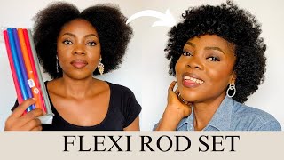 SHOCKING RESULT USING 1 PACK OF FLEXI RODS ON MY THICK 4C NATURAL HAIR [upl. by Acinelav744]