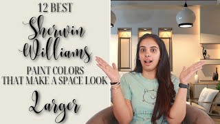 12 Sherwin Williams Paint Colors That Make Your Space Look Larger [upl. by Yellhsa546]