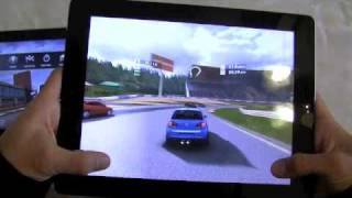 iPad 2 vs iPad 1 Real Racing 2 HD [upl. by Akineg]