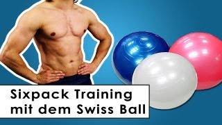 Sixpack Training  Bauchmuskel Übungen mit dem Gymnastikball [upl. by Dibbell]