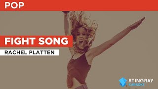 Fight Song  Rachel Platten  Karaoke with Lyrics with lead vocal [upl. by Aivatnuhs248]