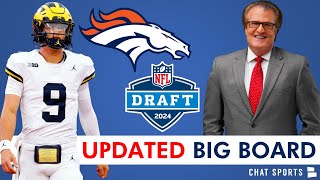 Denver Broncos Draft Targets Via Mel Kipers Updated 2024 NFL Draft Big Board [upl. by Eicam963]