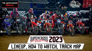 Paris Supercross 23  Rider Lineup Track Map How To Watch [upl. by Nytsua]