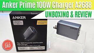 Anker Prime 100W USB C Charger A2688 UNBOXING amp REVIEW [upl. by Boigie]