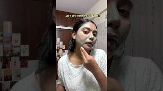 let’s do weekly SKINCARE🧴For Oily skin 🌷 minivlog skincare mask ytshortsindia [upl. by Yci706]