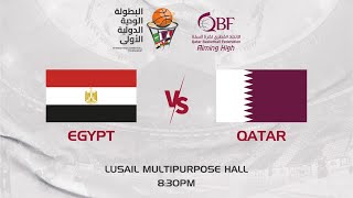 FINAL EGYPT vs QATAR International Basketball Tournament 2024 البطولةالوديةالدوليةالأولى [upl. by Armilda]