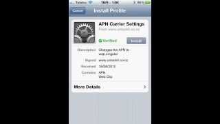 Changing APN on Iphone [upl. by Raddatz890]