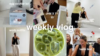 weekly vlog 💌 injectables work JHM collab amp I bought an egg cooker lol [upl. by Michaela]