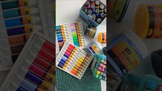 Unboxing new paint supplies🫶 artshorts unboxing artsupplies gouache shortsviral shortsfeed [upl. by Asa]