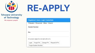 How to reapply at TUT  Upgrading or Returning Applicant [upl. by Waynant]