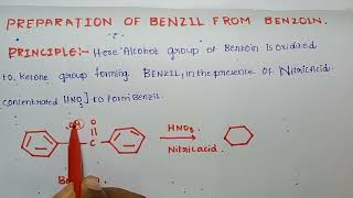 preparation of BENZIL from benzoin  👍 [upl. by Fiske]