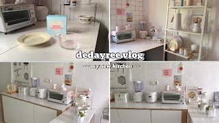 Vlog dapur baru saya 🥤latte 📦 unboxing aesthetic plate amp bowl 🏠dekorasi dapur baru [upl. by Traci]