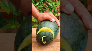 cool satisfying asmr yellow watermelon cutting satisfying shorts [upl. by Elraet]