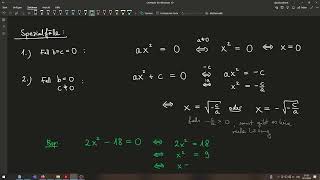 M5 Kapitel 3  Quadratische Gleichungen Spezialfälle und Grundlagen [upl. by Anera]