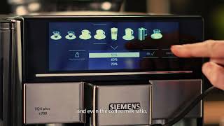 How to Setting Favorites on the Siemens fully automatic bean to cup espresso machine EQ6 plus [upl. by Uyr]