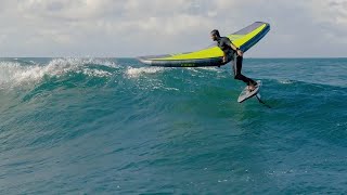 Epic Wing Foiling Conditions Sunshine Coast [upl. by Harvard109]