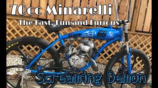 70cc Minarelli  Fast Fun and Furious with the Screaming Demon [upl. by Swenson]