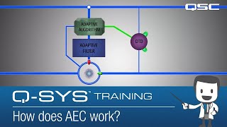 QSYS Telephony Deployment  Part B How does AEC work [upl. by Nivag196]