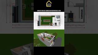 Desain Rumah Minimalis Industrial 6x12 [upl. by Sldney]