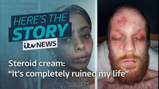 Steroid cream quotIts completely ruined my life  ITV News [upl. by Eixel]