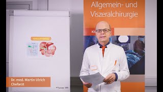 Dr Ulrich Chefarzt Klinik für Allgemein und Viszeralchirurgie erklärt Gallenblasenfernung [upl. by Ariait]