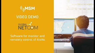 MSM GLOBAL NETCOM Software for monitor and remotely control of AtoNs videodemo [upl. by Eerized]