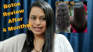 Botox Hair Treatment Review After 4 Months  Permanent Hair Straightening With Protein Treatment [upl. by Yesnel]