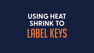 Using Heat Shrink to Label Keys [upl. by Hsilgne]