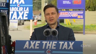 Pierre Poilievre on carbon tax increase – April 1 2024 [upl. by Ijuy500]