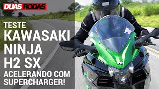 ACELERAMOS A NOVA KAWASAKI NINJA H2 SX [upl. by Elreath713]