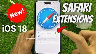 How to use Safari Extensions on iPhone iOS 18 [upl. by Tanny275]