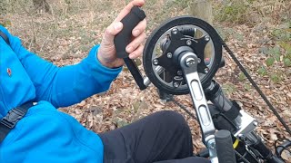 Wheelchair fitness  handbike attachment [upl. by Farrica591]