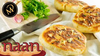 Naan Fladenbrot mit Knoblauch und Koriander meine Variante [upl. by Ambrose]