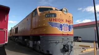 Inside the Union Pacific gas turbine electric X18 Illinois railroad museum 2016 [upl. by Alys]