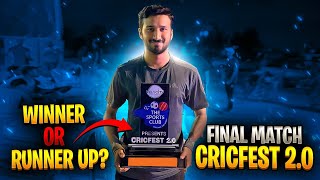 UNBELIEVABLE LAST BALL THRILLER  CRICFEST 20 Finale [upl. by Waly]