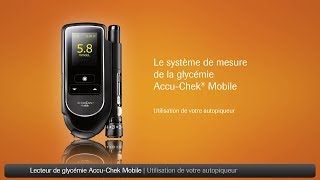 AccuChek Mobile Utilisation de votre autopiqueur [upl. by Ilrahs]