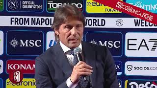 CALCIO NAPOLI SI PRESENTA IL NUOVO ALLENATORE ANTONIO CONTE [upl. by Renny]