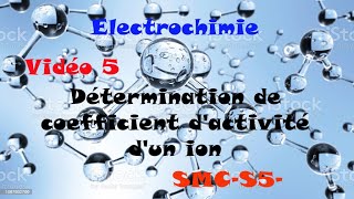 EléctrochimieVidéo 5 Détermination de coefficient dactivité dun ion [upl. by Namlaz]