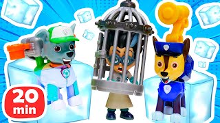 Spielspaß mit der Paw Patrol  Spielzeug Videos für Kinder Paw Patrol Kompilation [upl. by Adnohser]