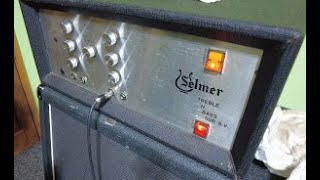 Vintage Selmer Treble amp Bass 50SV Restoration and Demo [upl. by Esydnac]