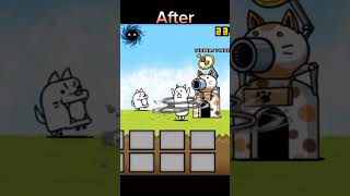 Battle cats beforeafter subscribe gaming battlecats [upl. by Ariadne]