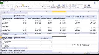 Excel  Tableau Croisé Dynamique  partie 3 [upl. by Llerahc]