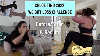 2022 Weight Loss Challenge by Chloe Ting  My Results amp BeforeAfter [upl. by Atiral993]