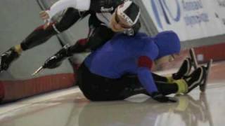 500 m crash speedskating  last inner Cathrine Grage [upl. by Mannie]