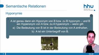 Semantische Relationen und Wortfelder Teil 1  Semantik [upl. by Surovy]